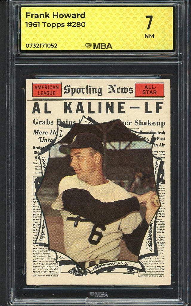 1961 Topps Baseball #580 Al Kaline A.S. Tigers MBA 7 NM 546821