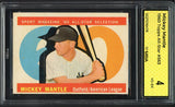 1960 Topps Baseball #563 Mickey Mantle A.S. Yankees MBA 4 VG-EX 546830