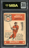1959 Topps Baseball #564 Mickey Mantle A.S. Yankees MBA 4 VG-EX 546866