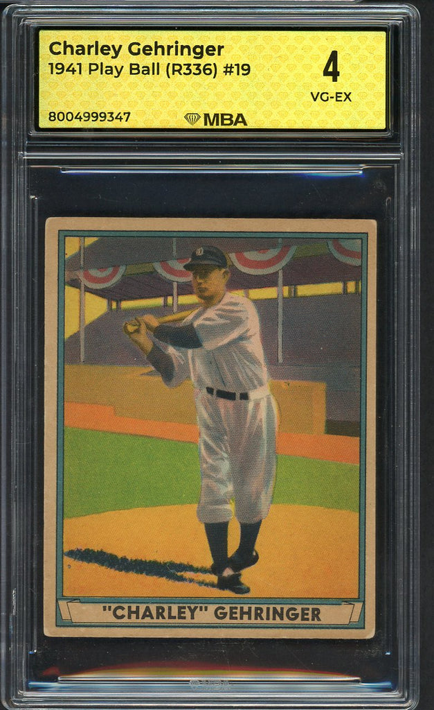 1941 Play Ball #019 Charles Gehringer Tigers MBA 4 VG-EX 546874