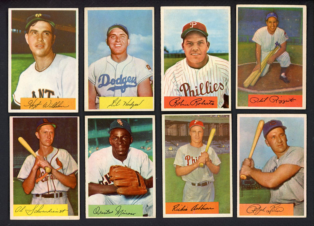 1954 Bowman Set Lot 186 Diff EX+/EX-MT Rizzuto Ashburn 546884