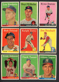 1958 Topps Set Lot 109 Diff EX-MT Wilhelm Duren Friend 546900