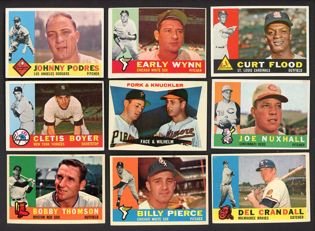 1960 Topps Set Lot 148 Diff EX-MT Wynn Podres Flood 546902