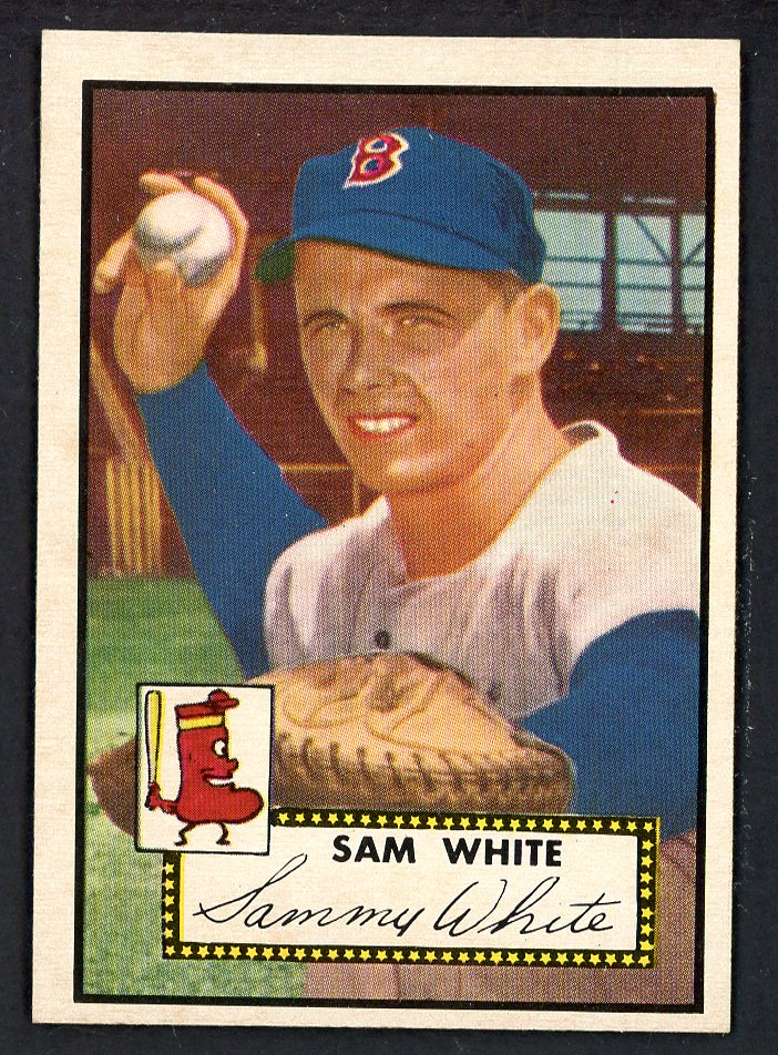 1952 Topps Baseball #345 Sam White Red Sox EX-MT 546906
