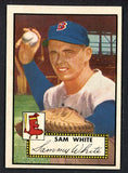 1952 Topps Baseball #345 Sam White Red Sox EX-MT 546906