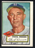 1952 Topps Baseball #377 Chuck Dressen Dodgers EX-MT 546908