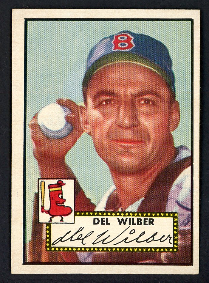 1952 Topps Baseball #383 Del Wilber Red Sox EX-MT 546909