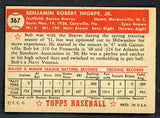 1952 Topps Baseball #367 Bob Thorpe Braves EX-MT 546911