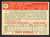 1952 Topps Baseball #347 Joe Adcock Reds EX 546914