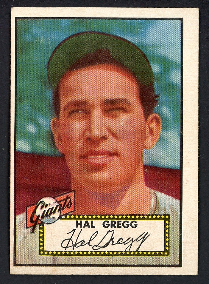 1952 Topps Baseball #318 Hal Gregg Giants EX-MT 546916