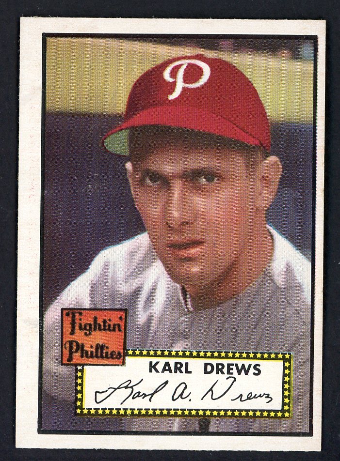 1952 Topps Baseball #352 Karl Drews Phillies EX-MT 546917
