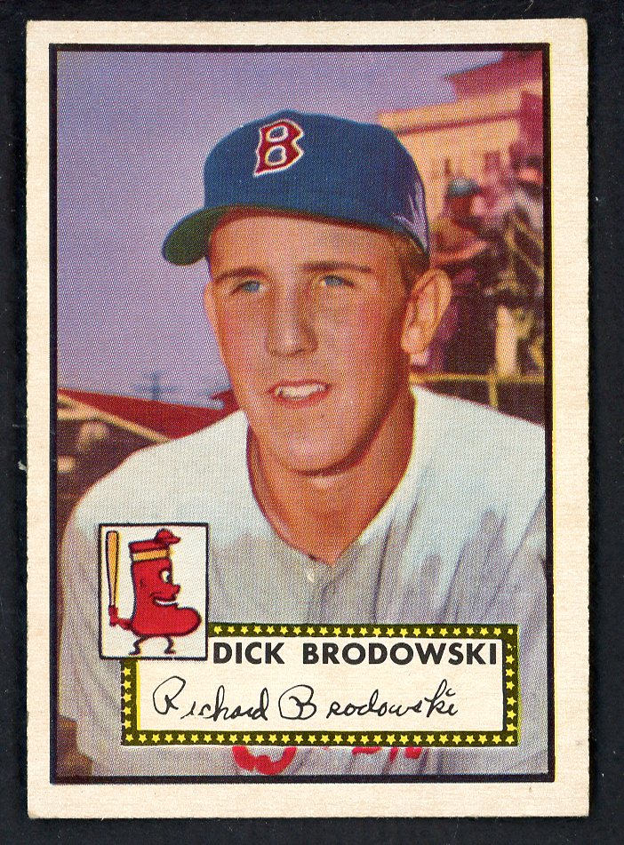 1952 Topps Baseball #404 Dick Brodowski Red Sox EX+/EX-MT 546918