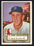 1952 Topps Baseball #404 Dick Brodowski Red Sox EX+/EX-MT 546918