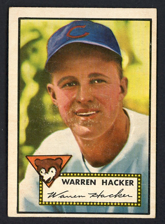1952 Topps Baseball #324 Warren Hacker Cubs EX+/EX-MT 546923