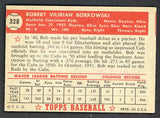 1952 Topps Baseball #328 Bob Borkowski Reds EX-MT 546931