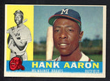 1960 Topps Baseball #300 Hank Aaron Braves EX-MT 546940