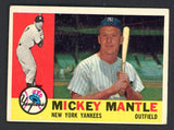 1960 Topps Baseball #350 Mickey Mantle Yankees VG-EX 546941
