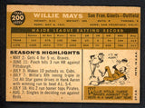 1960 Topps Baseball #200 Willie Mays Giants EX 546942