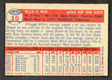 1957 Topps Baseball #010 Willie Mays Giants VG-EX 546944