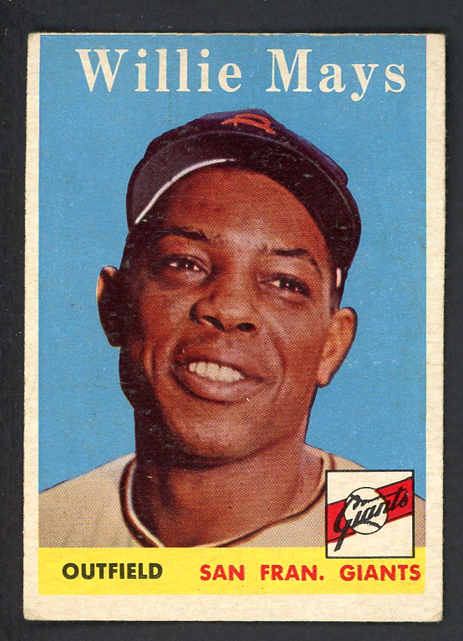 1958 Topps Baseball #005 Willie Mays Giants VG-EX 546947