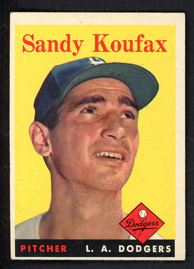 1958 Topps Baseball #187 Sandy Koufax Dodgers EX+/EX-MT 546950