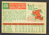 1959 Topps Baseball #478 Roberto Clemente Pirates EX-MT 546954