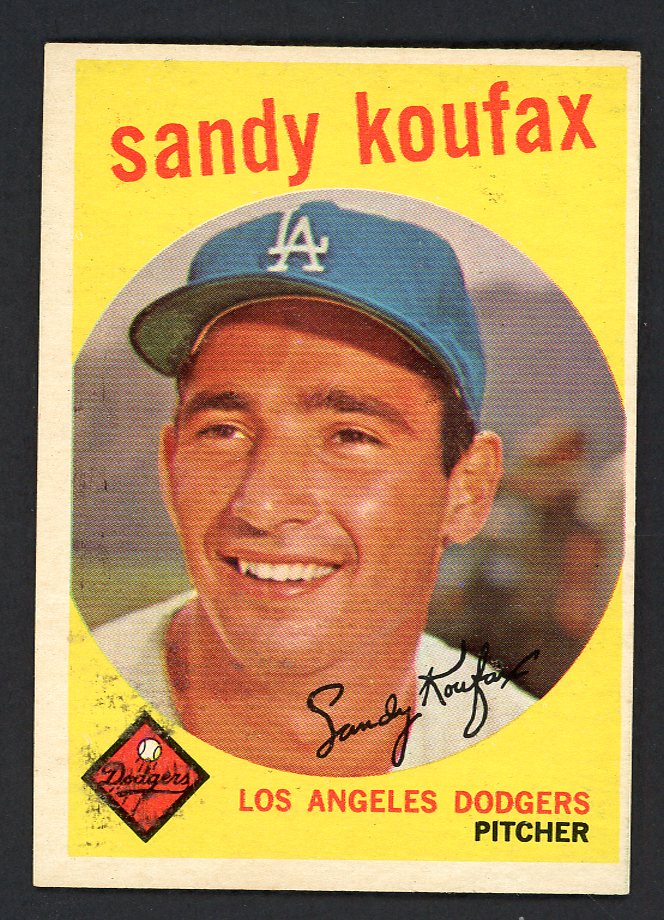 1959 Topps Baseball #163 Sandy Koufax Dodgers EX-MT 546957