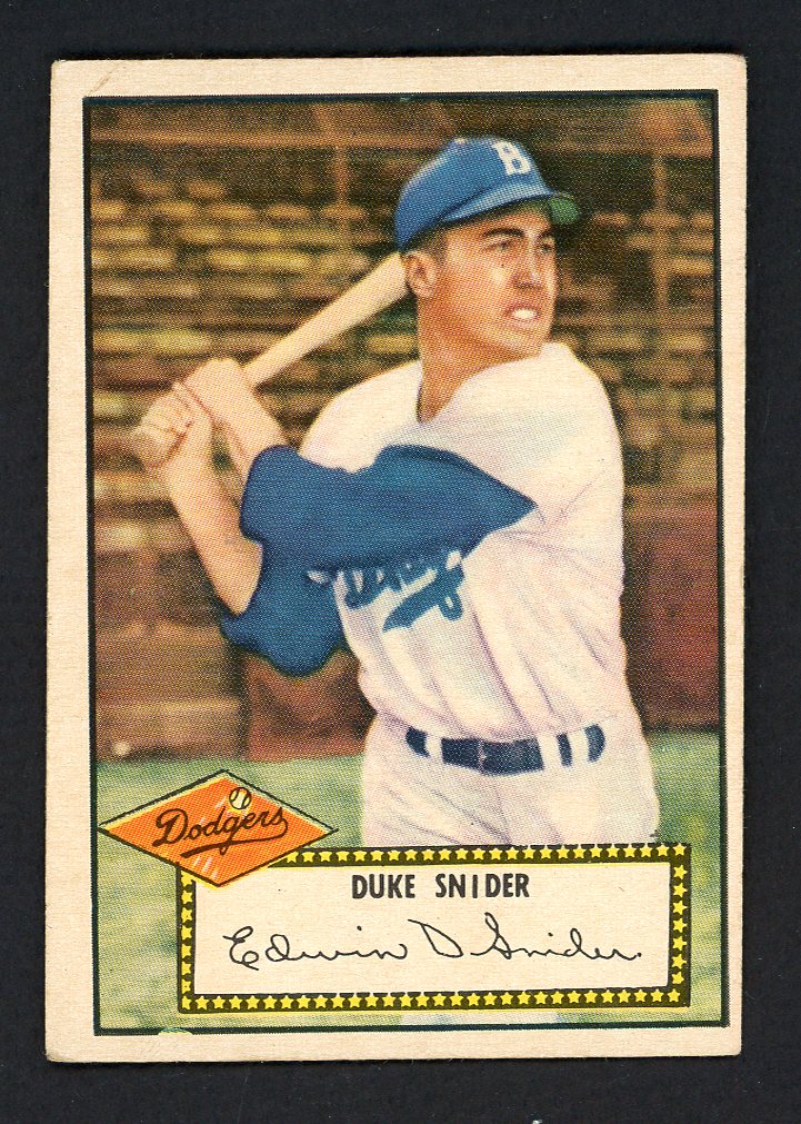 1952 Topps Baseball #037 Duke Snider Dodgers EX Red 546966