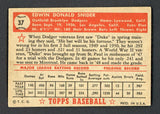 1952 Topps Baseball #037 Duke Snider Dodgers EX Red 546966