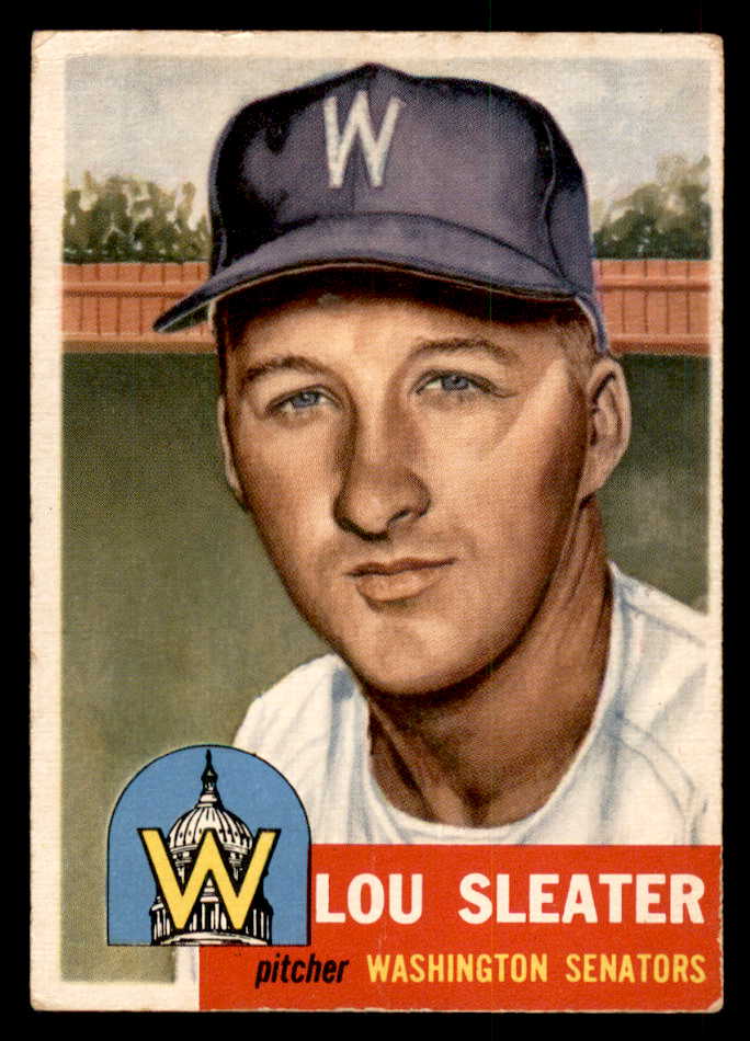 1953 Topps Baseball #224 Lou Sleater Senators Good 546971