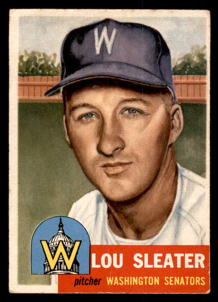 1953 Topps Baseball #224 Lou Sleater Senators Good 546971
