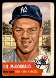 1953 Topps Baseball #043 Gil McDougald Yankees Good 546989
