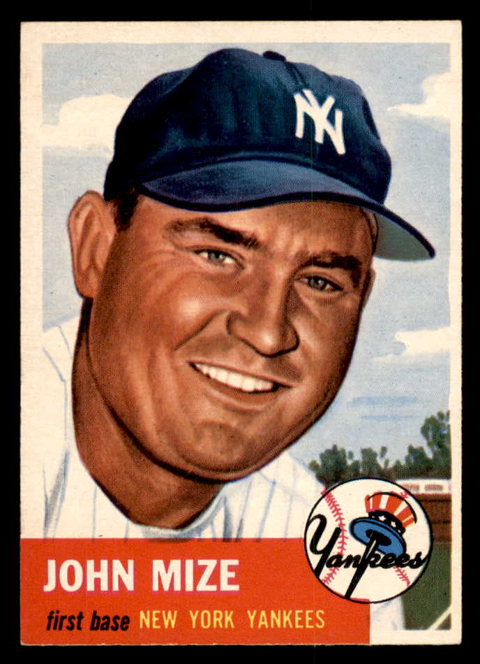 1953 Topps Baseball #077 Johnny Mize Yankees EX-MT 546991