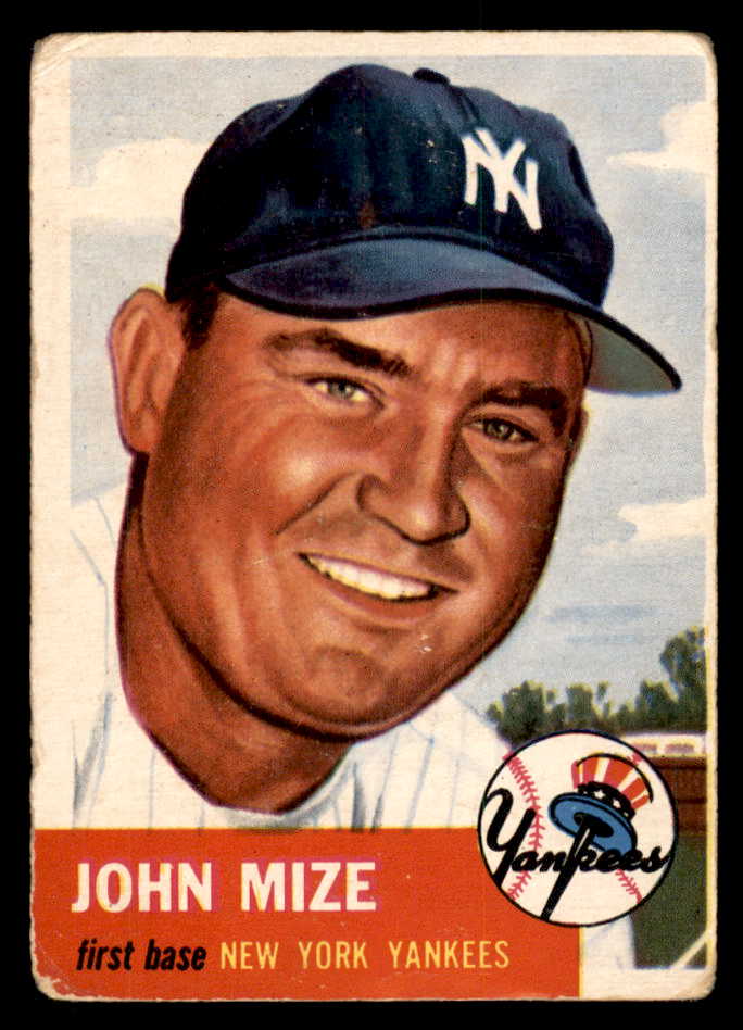 1953 Topps Baseball #077 Johnny Mize Yankees Good 546992