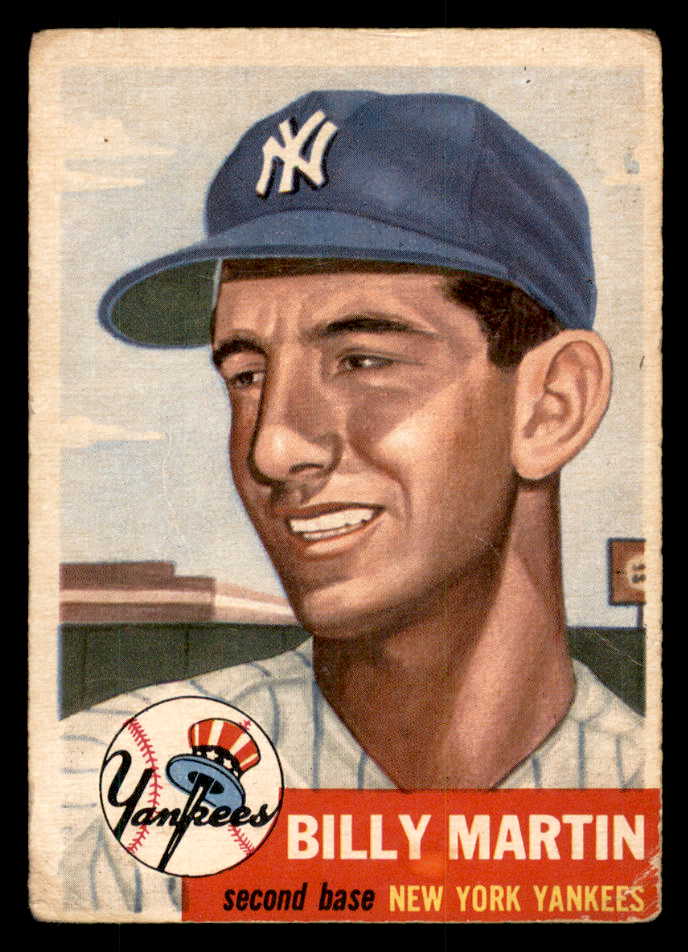 1953 Topps Baseball #086 Billy Martin Yankees Good 546996