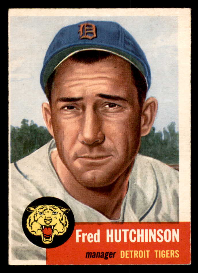 1953 Topps Baseball #072 Fred Hutchinson Tigers VG-EX 547000