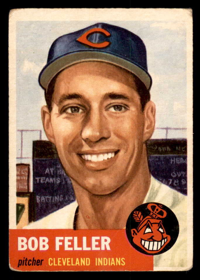 1953 Topps Baseball #054 Bob Feller Indians GD-VG 547009