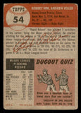 1953 Topps Baseball #054 Bob Feller Indians GD-VG 547009
