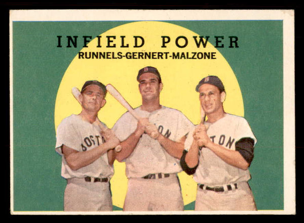 1959 Topps Baseball #519 Frank Malzone Pete Runnels EX 547020