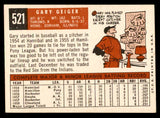 1959 Topps Baseball #521 Gary Geiger Red Sox EX-MT 547022