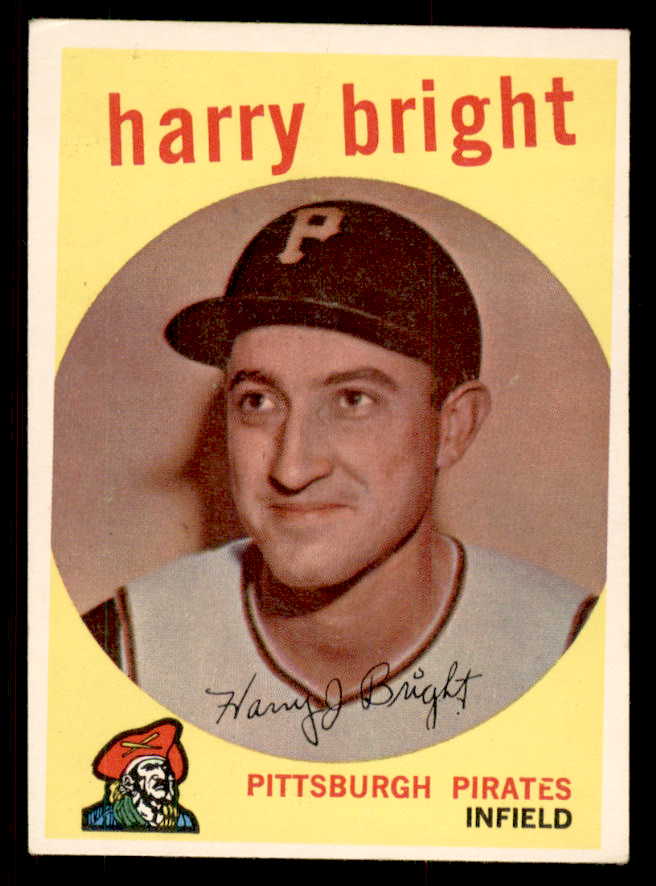 1959 Topps Baseball #523 Harry Bright Pirates EX 547024