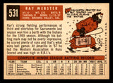 1959 Topps Baseball #531 Ray Webster Indians EX-MT 547030