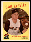 1959 Topps Baseball #536 Danny Kravitz Pirates EX-MT 547032