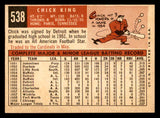 1959 Topps Baseball #538 Chick King Cubs EX-MT 547033