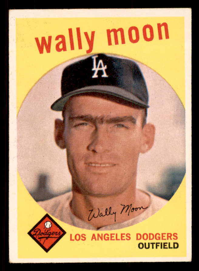 1959 Topps Baseball #530 Wally Moon Dodgers EX 547035