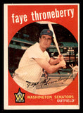 1959 Topps Baseball #534 Faye Throneberry Senators VG-EX 547038
