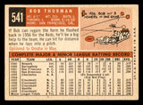 1959 Topps Baseball #541 Bob Thurman Reds VG-EX 547041