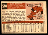 1959 Topps Baseball #548 Elmer Singleton Cubs VG-EX 547047