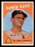 1959 Topps Baseball #549 Howie Nunn Cardinals VG-EX 547048