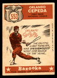 1959 Topps Baseball #553 Orlando Cepeda A.S. Giants VG-EX 547051